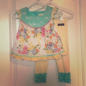 Matilda Jane Top/Leggings-Gently Used-18-24 months
